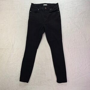 Good American Good Legs Skinny Jeans Solid Black Womens 6/28